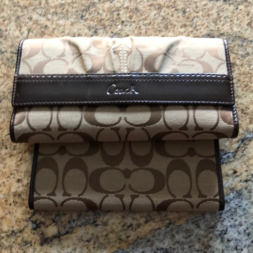 Coach Wallet with Matching Checkbook Cover